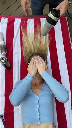 10 cans of hairspray destroys hair