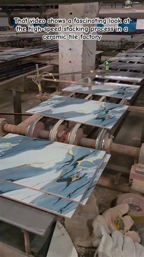 From Conveyor to Pallet: The Journey of a Ceramic Tile #CeramicTiles #IndustrialAutomation