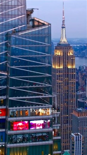 Downtown NYC, New York, USA by drone 4k #shorts #nyc
