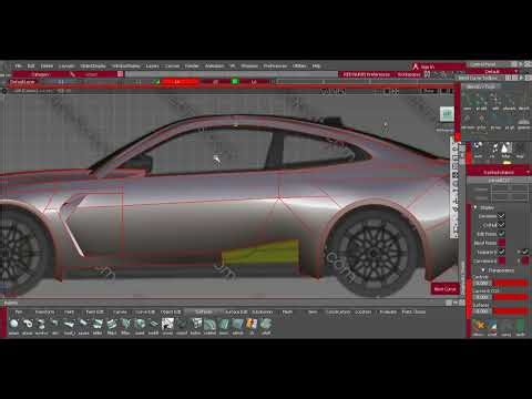 BMW M4 2022 - Car Modeling - Autodesk Alias Autostudio - NURBS - Eng - 04