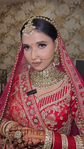 Ritesh Verma on Instagram: "✨ Silicon Bridal Makeup By Celebrity Makeup Artist Ritesh Verma ✨ Presenting our Silicon HD Bridal Transformation, crafted with precision, perfection and the true touch of a Celebrity Makeup Artist. This look is designed for brides who want: ✔ Glass–skin finish ✔ Zero-crack, zero-cake base ✔ Sweat-proof, long-lasting glow ✔ Ultra refined detailing ✔ Camera-perfect bridal radiance Every stroke, every blend and every highlight is designed to enhance the bride’s natural 