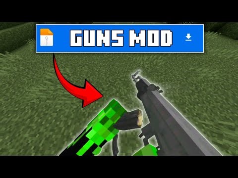 BEST Gun Mod For MINECRAFT POCKET EDITION 1.21+ 🔥| Guns mod for MCPE 1.21+ [day 12/100]