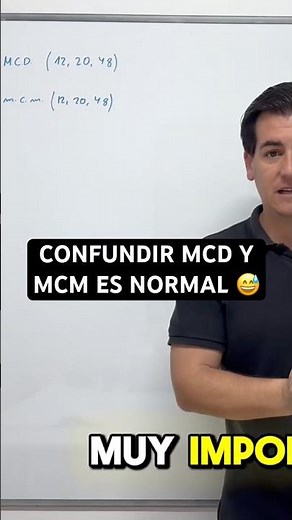 MCM y MCD: cómo no confundirlos nunca más 📐 #matemáticas #1eso