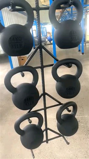Vinyl Coated Kettlebell Set for Home Gym and Strength Training