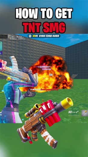 TNT SMG Tutorial in 1v1 With Every Gun #fortnite #fortnitecreative #1v1witheverygun