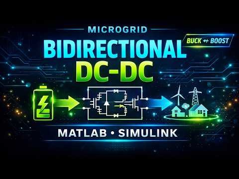 MICROGRID BI DIRECTIONAL DC DC CONVERTER MATLAB SIMULINK SIMULATION