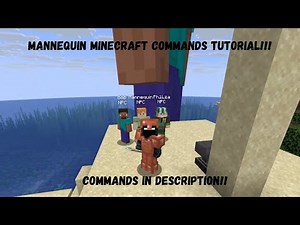 Mannequins Minecraft Commands Tutorial!!!