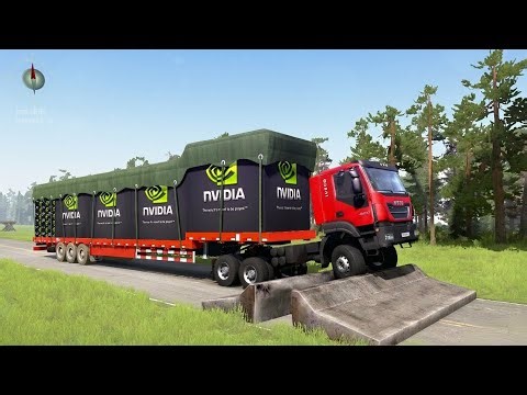 Mods Truck vs Extreme Speed Bumps Challenge! Driver Skills Gameplay! #mudrunner #snowrunner #truck