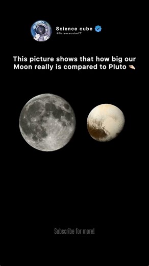 Pluto vs. The Moon: The Ultimate Scale! 🌕❄️