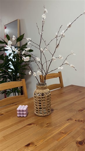 Old candle → spring flowers. #diy #springdecor #diyhomedecor #craftideas #youtubeshorts