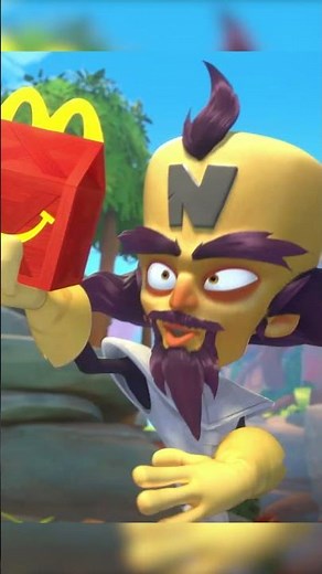 Crash Bandicoot McDonalds HAPPY MEAL AD