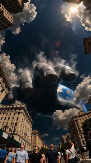 A Cosmic Hand Reaches for Earth 🌍✋ | AI Cinematic Short
