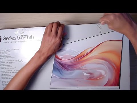 The Most Slim, Clean Monitor - Unboxing & Assembling the HP Series 5 527sh