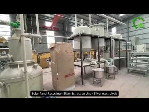 Silver Extraction from Photovoltaic Panels High Efficiency Silver Extraction Machine