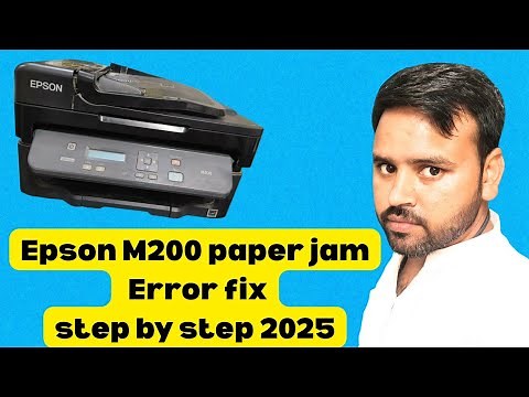 ✅ Epson M200 Paper Jam Error FIXED – Easy Step-by-Step Guide! 2025