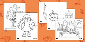 Thanksgiving Coloring Sheets