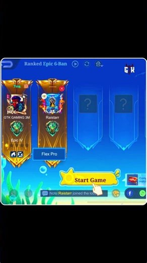 Raistar x GTK111 in Moba Legends ☠🔥 #shortsfeed #gtk111 #raistar #mobalegends5v5