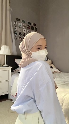 Reply to @mizminxe_ simple and quick shawl tutorial with love ♡ 👼🏻✨ #shawltutorial #fyp #foryou #foryourpage