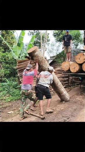 the process of loading large logs manually