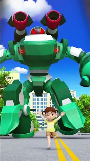 ¡Crong se transforma en robot! 🤖 ¡Canta con el héroe! #Pororo Superhéroe #Shorts