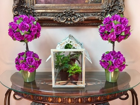 DIY Dollar Tree Topiary - Spring Do It Yourself = Payless at the Dollar Tree