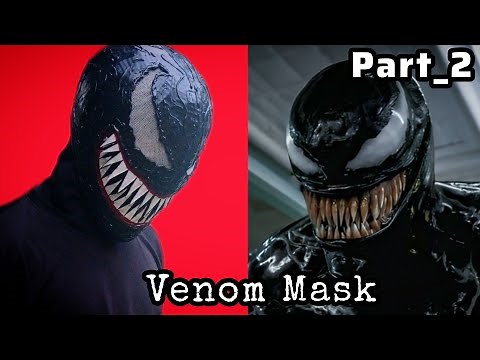 Venom Mask Full DIY Tutorial Part 2 Final Cardboard Cosplay Helmet