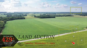 1K views | Auction Spotlight: Wow! Incredible results from large land sale with irrigated acres in Noble County, IN. 429 acres offered in 7 tracts ultimately sells in 4 individual tracts and combinations. The farm averaged over $12,750/acre resulting in a total of $5,478,000. The land market remains HOT! Full property details can be seen here: https://www.schraderauction.com/auctions/8014 | Schrader Auction | Facebook