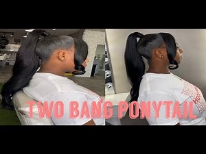 Simple Ponytail With 2 Bangs