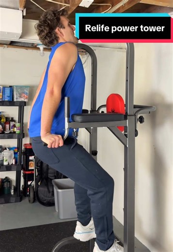 Dips on the Relife Power Tower: At-Home Gym Tips