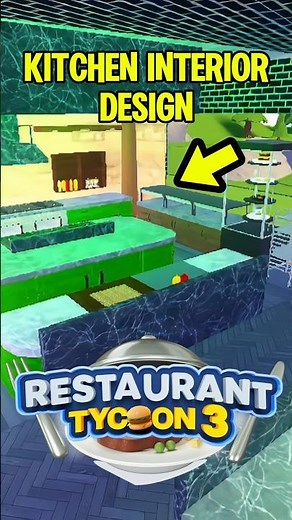 My Kitchen Design in Restaurant Tycoon 3 #roblox #restauranttycoon3 #gaming