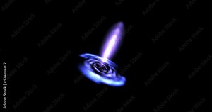 3d animation of high speed flying lines Sci-fi digital, space footage with motion galaxy, comets on dark background. motion graphics for a designer on a black background with blending mode. Stock Video