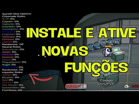 Como Instalar mods e ativar as funções no Among US
