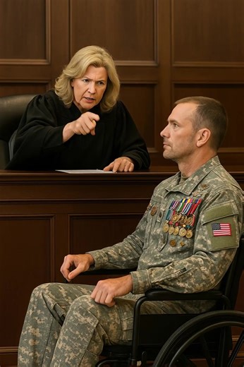 Le juge exige qu’un vétéran handicapé se lève pour entendre sa sentence — quelques secondes plus tard, toute la salle d’audience se lève, et ce qui suit attriste tout le monde Le sergent David Mercer a donné bien plus qu’on ne peut l’imaginer. Décoré en héros du conflit irakien, son corps porte encore les stigmates de cette épreuve : éclats incrustés dans sa chair, muscles endommagés, surtout aux jambes, incapables de le soutenir. Son fauteuil roulant est devenu son seul appui et le symbole du p