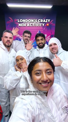 Exploring London on Instagram: "ad The world’s first immersive video gaming experience has arrived in London! This is Boom Lab London @boomlab_experience, where you’ll take on 5 insane challenges in 5 rooms, with games like the floor is lava, a laser room, target shooting and more, collecting lives for the final challenge, kboom - will you succeed or will you be hit by a paint bomb? 💣 Save 10% on your tickets on @fever_uk with code EXPLORINGLONDON10 ⏰ Duration 75 mins 🎟️ Tickets from £22.90 pe
