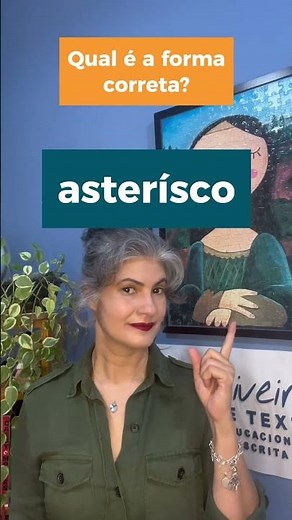 A resposta correta é ASTERISCO!⭐ #Português #Redação #LínguaPortuguesa