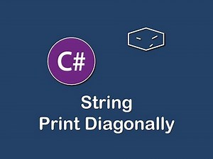 string print diagonally in c#