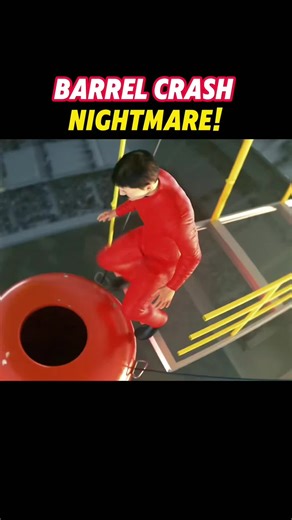Barrel crash nightmare!#foryou #usa #knowledge #science #3dscience