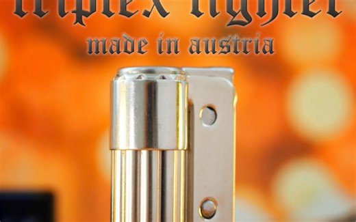 一代经典奥地利IMCO 爱酷triplex战壕机煤油古董打火机﻿