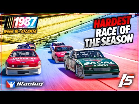 1987 K5 Championship - R16 - Atlanta - iRacing NASCAR Gameplay