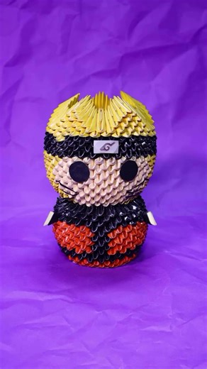 Colección de figuras de Naruto en origami 3D