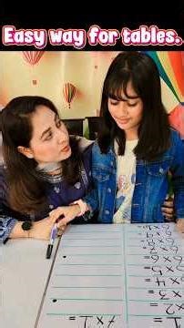 Easy Way to Learn Tables | Fun Math Trick for Kids 🧠✨
