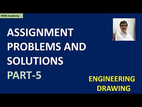 Assignment problems Part 5 | Engineering Graphics | RNM Academy