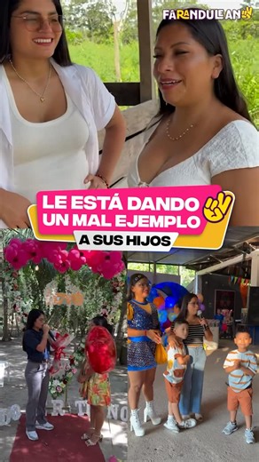 Farandulean2 on Instagram: "Lis Padilla le está dando un mal ejemplo a sus hijos."