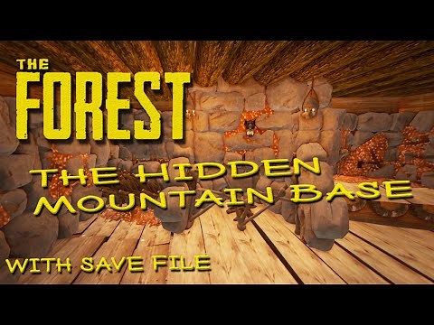 ►The Forest | The Hidden Mountain Base Tour with Save File! [Update has blocked some paths :P]