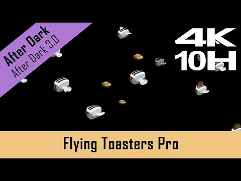 After Dark Screensaver - Flying Toasters Pro 1994 - 10 HOURS (4K)
