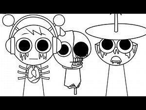 #10 SPRUNKI para colorear de Incredibox |Sprunki coloring page Como colorear sprunki fase 2