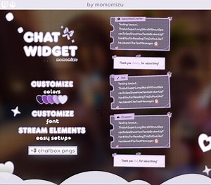 3 Free Chatboxes) Paper Theme Chat Widget | Kawaii Note Chat Overlay for Stream Elements | Soft Pastel Streamer - Etsy