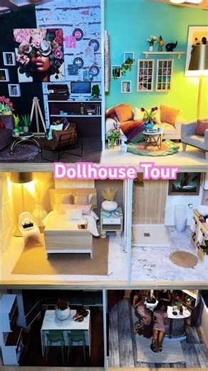 New doll house tour videos on my channel ! #fyp #dollhouse #housetour #doll #dollcommunity
