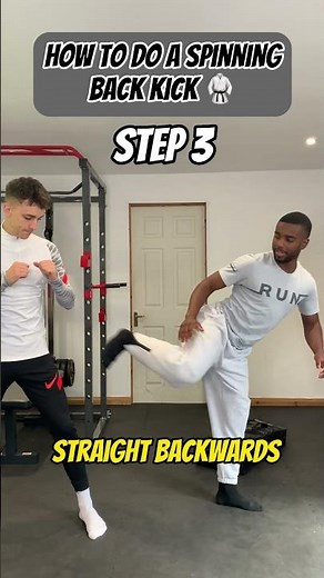 HOW TO DO A SPINNING BACK KICK TUTORIAL