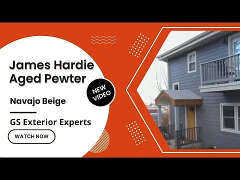 James hardie Aged Pewter | Navajo Beige | Cement fiber board siding
